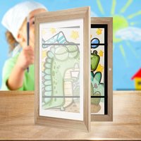 1-5PCS A6 Children Art Frames Magnetic Front Open Changeable Kids Frame for Poster Photo Drawing Paintings Pictures Display