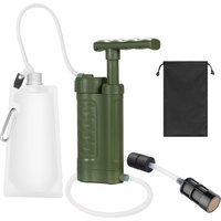 Water Purifier Pump Water Filtration System with 0.01 Micron Water Filter Portable Outdoor Emergency Survival Gear for Emergency