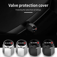 5pcs Car Wheel Tire Valve Stem Cap Car Logo Styling Accessories For Nissan Juke Sentra Pathfinder Skyline Silvia GTR Nismo
