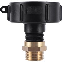 IBC Tank Adapter Connector 2" NPS 60mm Fine Thread Thread to 3/4" Garden Thread Connector for Garden Irrigation Water Tank