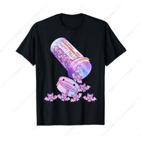 Happy Pills Bat Pastel Goth Kawaii Yami Otaku Women T-Shirt