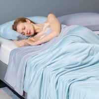 Air Condition Comforter for Summer Pure Color Ice Silk Cooling Blanket Lightweight and Smooth Twin/King Size Cold Quilt