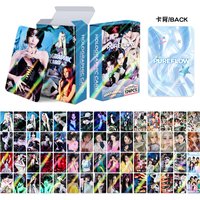 124pcs/set PUREFLOW lomo Star Holographic Photocards Stickers Photo Lomo Cards Fans Collection Cards