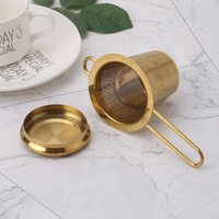 Reusable Mesh Tea Infuser Stainless Steel Strainer Loose Leaf Teapot Spice Filter with Lid Cups Kitchen Accessories