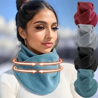 New Polar Fleece Neck Tube for Women Scarves Winter Warm Fake Collar Scarf Plush Bib Snood Female Windproof Wrap Neck Protection