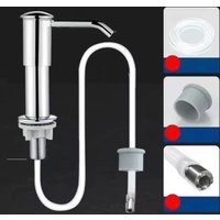 Dish Soap Dispenser for Kitchen Sink, Countertop Soap Dispenser Pump, 40" Silicone Extension Tube Connect to The Soa