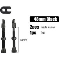 AliExpress NONE 2PCS Aluminum Alloy Tubeless Presta Valves 40/44/48/60mm with Core Removal Tool for MTB Road Bike Tires