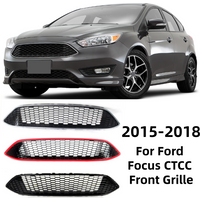 Car Mesh Grill Front Bumper Grille for Ford Focus Upgrade CTCC Honeycomb Grill 2015 2016 2017 2018