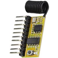 8-Channel 433Mhz ASK Wireless Receiving Module Multifunctional Superheterodyne Decoding Module 8CH for Home Automation 896C
