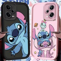 Disney Stitch Couple Heart Matte Case for Xiaomi Redmi Note 15 14 13 12 11 10 Pro Plus 5G 14S 12S 11S 10S 4G Silicone Back Cover