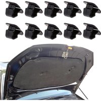 10/20/40/60pcs Car Hood Soundproof Cotton Clip Black Cotton Clip Car Exterior For VW Polo Tiguan Passat Leon 2 Skoda Octavia 2