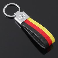 Car Styling Metal Leather Keyring Chain Keychain For Mercedes Benz Amg A C E GLC GLA GLE W205 W212 W213 X253 X156 W166 Accessory