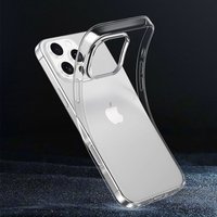 Original Transparent Silicone Soft Case For iPhone 17 Air 16E 16 15 14 13 12 11 Pro Max Plus Mini Ultra Thin Clear Back Cover