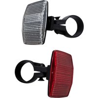 AliExpress NONE 2 Pack Front & Rear Bike Bicycle Reflector Set Red White Fixings Mounting Bracket Warnings Light Safety Lens Bicycle Accessorie