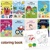 Coloring Book 3-6 Old Children's Cartoon Doodle Painting Coloring Book Animal Themed Early Education DIY Picture Boo