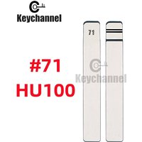 10pcs Car Flip Key Blade Lishi HU100 KD Key Blank 71# for Chevrolet Cruze Mlibu Opel Astra Corsa Haval for KEYDIY Xhorse Remote