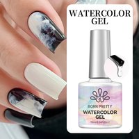 BORN PRETTY 10ml Clear Watercolor Nail Gel Polish for Spreading Effect Marble Gel Nail Polish Soak Off UV Gel Painting Nails