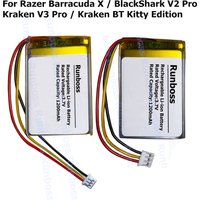 For RAZER Blackshark V2 Pro,Razer Barracuda X,Kraken V3 Pro,Kraken BT Kitty Edition Wireless Headset Replacement Battery