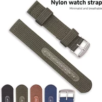 18mm 20mm 22mm 24mm Nylon Canvas Watch Band Woven Soft Belt Universal Bracelet for Men Women Sport Wrist Band