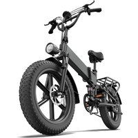AliExpress NONE URLIFE T5 Electric Bicycle with 20×4.0 Wide Tires, High Carbon Steel Frame, 48V 250W Hub Motor, 48V 13Ah Lithium Battery, Legal 25km/h Speed Limit, Top Speed 45km/h, Up to 65km Pedal Assist Mileage,