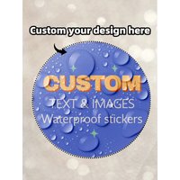 3-8CM Custom Round Stickers - 50-1000PCS Personalized Waterproof Labels, Any Design, for Gifts, Decor, Events, School, Home Use