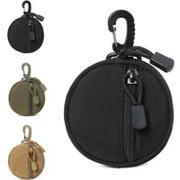 Mini Edc Tool Pouch Chain Zipper Holder Earphone Outdoor Wallet Coin Accessories Purses Hiking Hunting Bag Waist T3i2