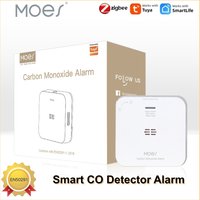 Smart Safety Home MOES Tuya ZigBee CO Detector Alarm Gas Leak Carbon Monoxide Detector Wireless Household Gas Siren Alarm Sensor