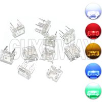 10PCS Flat Top Piranha LED Light Emitting Diode 4-pins Diodes Brightness White Red Blue Green Yellow Amber Clear LED Diode