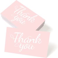 50pc 3.5x1.9inch Thank You Cards for Supporting My Small Business,Thank You Card Commercial Decoration Label for Gift Packaging