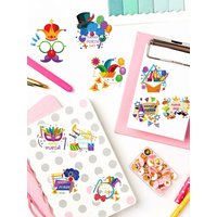 AliExpress NONE 500Pcs/roll Purim Stickers Aesthetic Motorcycle Phone Home Decoration Gift Wrapping Bicycle Graffiti Waterproof Design Sticker