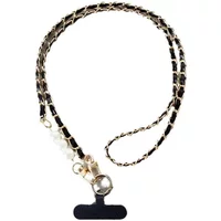 Mobile Phone Lanyard Women's Long Neck Shoulder Strap INS Rope Universal Lanyard Long Crossbody Pearl Chain for all Phone Case