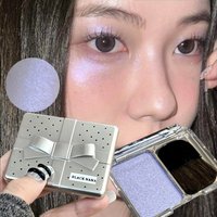 Punk Ice Purple Eyeshadow Face Brighten Highlighter Sparking Shine Pearlescent Glitter Contour Makeup Palette Portable WithBrush