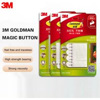 3M Command Magic Buckle Tape, Magic Sticker, Adhesive Hook, Wall Non Marking Buckle Hook, Non Marking Nail Free Hanging Picture