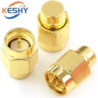 2-20PCS 2W 6GHz 50 ohm SMA Male RF Coaxial Termination Dummy Load Gold Plated Cap Connectors Accessories