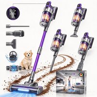 Redroad X18 Kabelloser Staubsauger 500W 75KPA Saugkraft Handstaubsauger Smart Home Staubbehälter 65 Minuten Laufzeit 3-teiliges Hepa-Filterset