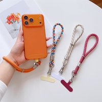 360° Rotate Metal Buckle Adjustable Phone Lanyard Durable Fashionable Short Cord For Mobile Phone Case Anti-Lost Accessory Strap