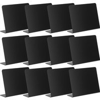 12Pcs Mini Chalkboard Chalk Pens Small Blackboard Sign Tabletop Erasable Message Board For Table Numbers Mini Chalkboard