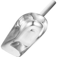 10 Inch Stainless Steel Ice Scoop Multipurpose Food Scoop Flour Shovel Grain Shovel Ice Cube Shovel Flat Concave Bottom Optional