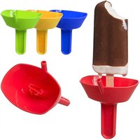 1PC Anti-flow Ice Cream Bracket Portable Drip Proof Popsicle Holder Ice Pop Guard Popsicle Protectors Lightweight Anti-drip Tray