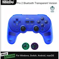 8BitDo Pro 2 Bluetooth Controller Hall Effect Joystick Gamepad for Apple Nintendo Switch 2 PC macOS Android Steam Deck