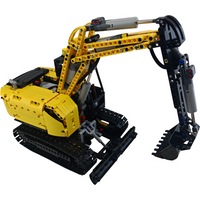 RC Electric Tracked Chassis for Excavator & Bulldozer Technical MOC Building Block Educational Toy Birthday Gift