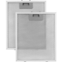 2PCS Aluminum Cooker Hood Filters 320x260mm Metal Mesh Extractor Vent Filter Mesh Hood Grease Filter Range Hood Accessories