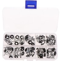 New 80pcs/Box size1-10# Fishing Rod Guide Tip Repair Kit Set DIY Eye Rings Fishing Rod Guide Fishing Tackle