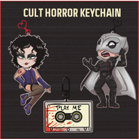 Cult Classic Horror Keychains Vintage Style Movie Themed Metal Charms for Keys Or Luggage Ghoulish Gifts for Horror Fans