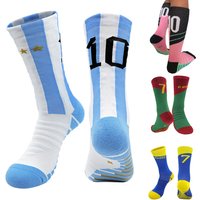 AliExpress NONE Children M10 Blue Yellow C7 Kids Futbol Socks For Boys Soccer Sport Cycling Adult Mid-tube Towel Bottom Anti-Slip Children Gift