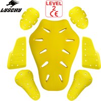 CE Level 2 Certified Motorcycle Jacket Insert Back Protector Thicken High Elasticity Rider Armor Chest Back Spine Protective Pad