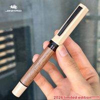 2026 Limited Edition! JINHAO 58 Wood Fountain Pen Calligraphy ink Pens F EF Nib Ink Pen Stationery School Office Supplies