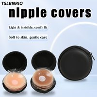 6pcs Silicone Nipple Covers with Storage Case, Invisible & Soft Reusable Pasties for Women, Skin-Friendly for Strapless Dresses