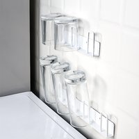 Tasse hängen Rack nach Hause Wand montiert verkehrt herum Abfluss becher multifunktion ale Lager regal nagel frei Trinkbrunnen Wohnzimmer
