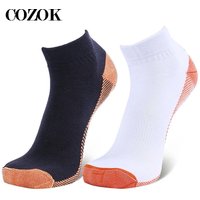 5 Pairs Copper Fiber Compression Socks Sports Men Women Unisex Foot Socks Plantar Fasciitis Heel Spurs Arch Pain Socks Men Meias